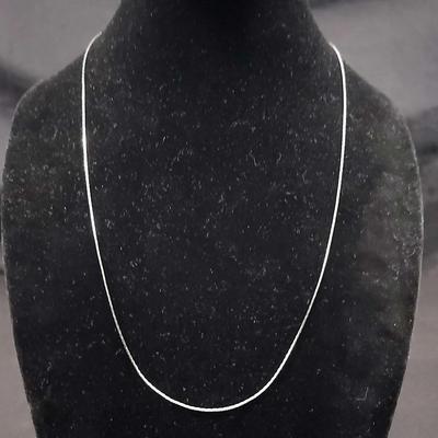 18K Gold Plated Silver Tone Chain Necklace 