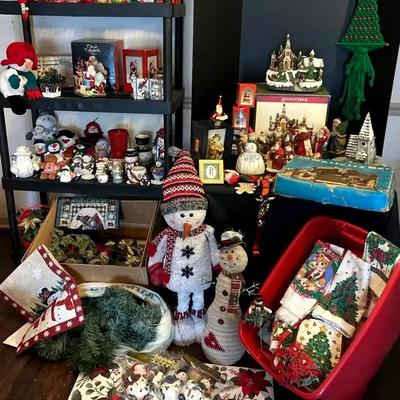 Christmas Décor Collection featuring Vintage Nativity, Jim Shore Snowman & Santa and Snowman Figures