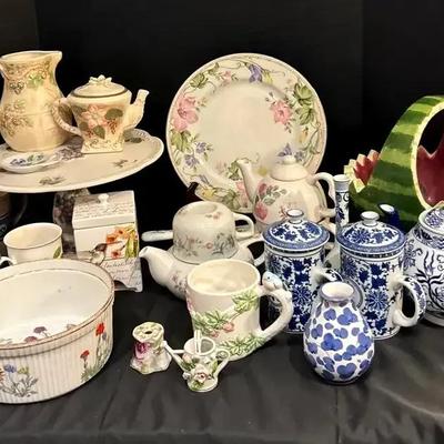 Teapots & Ceramic Décor, featuring Andrea by Sadek and Pfaltzgraff