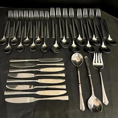 Farberware Flatware Set with Additional Serving Pieces
