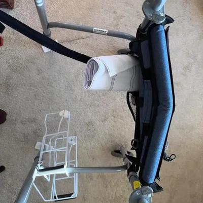 Lot 627:  Walker (appears new ), Abdominal Binder,  More