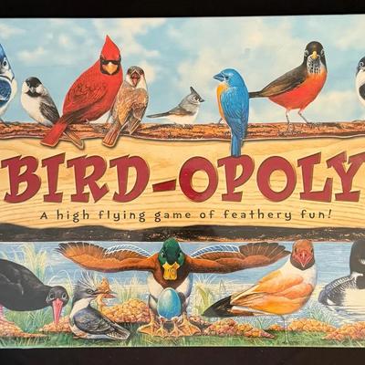 479: Bird-Opoly Board Game – New & Factory Sealed – Nature / Bird Lover Monopoly-Style Game