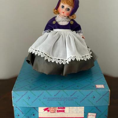 327: Madame Alexander Denmark Doll  This collectible Madame Alexander doll represents Denmark and is