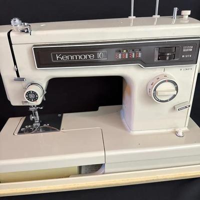 Lot 673:  Vintage Sears Kenmore 10 Sewing Machine – Model 158.12511 – Made in Japan