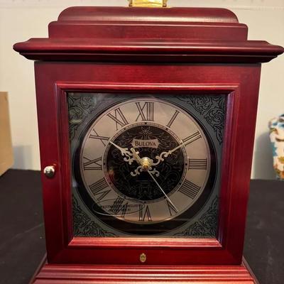273: Bulova Westminster Chime Mantle Clock  New In Box 