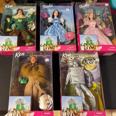 223: 1999 Barbie and Ken Wizard Oz Collector Series Dolls