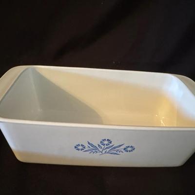 Lot 682:  Vintage Corning Ware Blue Cornflower Rectangular Loaf / Baking Dish