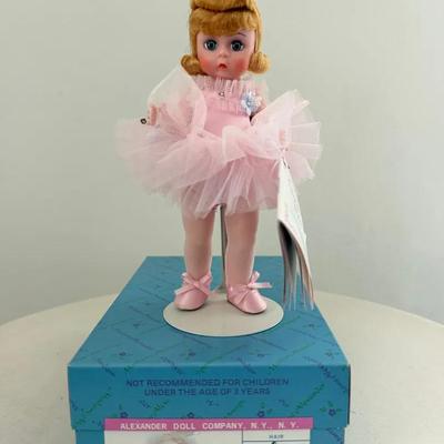 373: Madame Alexander “Ballerina” #430 Miniature Showcase Doll with Original Box  This miniature Mad