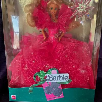 Lot 105:  Special Edition 1990 Happy Holidays Barbie 