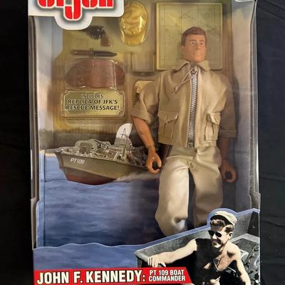 419: 2000 G.I. Joe John F. Kennedy PT-109 Boat Commander 12” Figure – New in Box