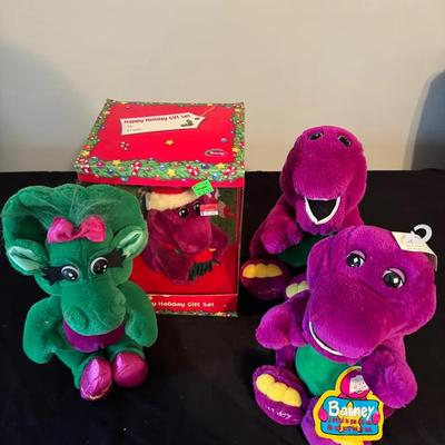 269: Vintage Barney And Baby Bop Plush Collection