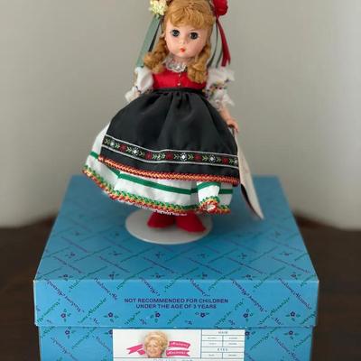 313: Madame Alexander Poland Doll  This collectible Madame Alexander doll represents Poland and is d
