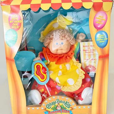 463: 1985 Vintage Coleco Cabbage Patch Kids Circus Kids Doll – New in Box w/ Papers