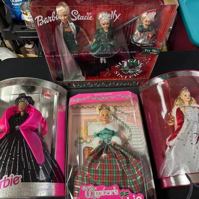 231: Barbie Holiday Collection Dolls  New In Box 