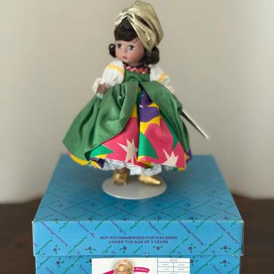 321: Madame Alexander Brazil Doll  This collectible Madame Alexander doll represents Brazil and is d