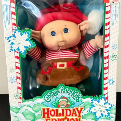 469: 1992 Cabbage Patch Kids Holiday Edition Elf Doll – New in Box – Kmart Exclusive