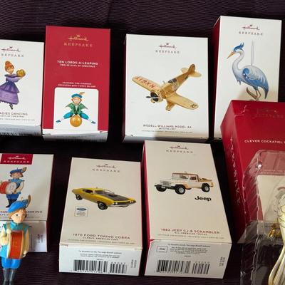 Lot 135: Collection Of Eight Hallmark Ornaments 