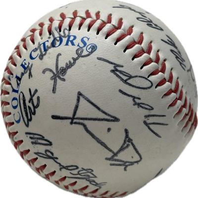 Oakland A’s 2002 Western Division Champs team signed ball.