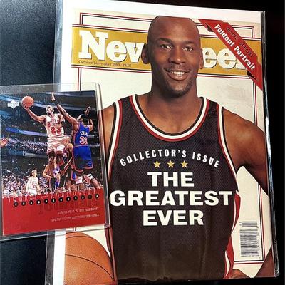 Michael Jordan Collectibles Lot – 1993 Newsweek “The Greatest Ever” Collector’s