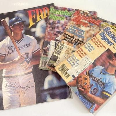 FAN 1985 Baseball Magazine + ( 3 Baseball Digest Issues )