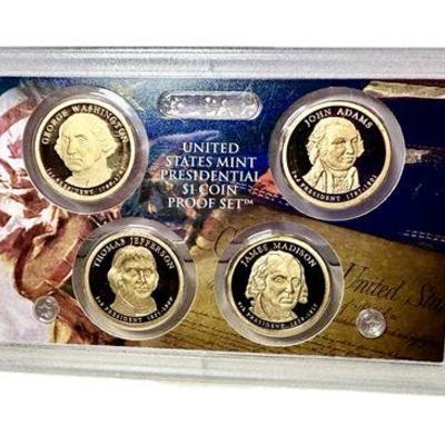  2007 U.S. Mint Presidential $1 Proof Set – 4-Coin Set