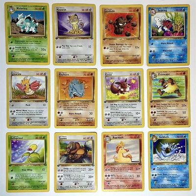 Vintage 1999 Pokémon 1st EDITION Card Lot