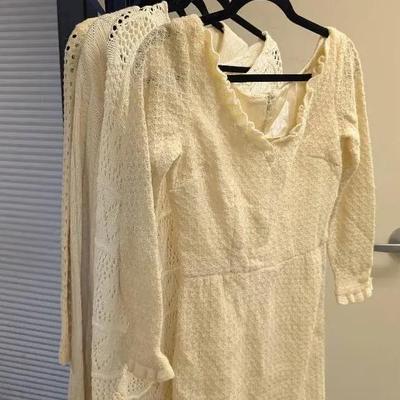 Cream Colored Sweater Dressed through the Decades 