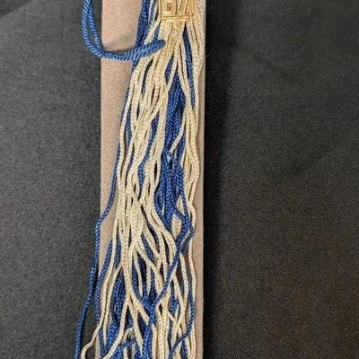 West Haven H.S. Class of '67 Blue Topaz Ring and Tassel