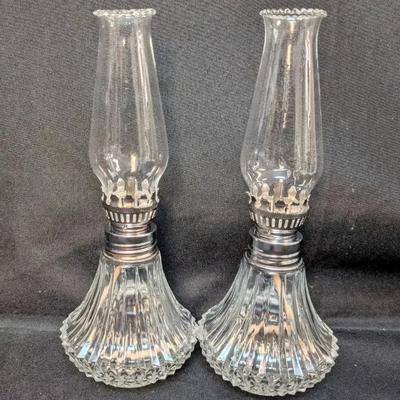 Pair Of Lamplight Farms MIni  Oil Lamps 