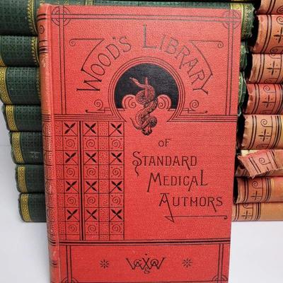 Wood’s Library of Standard Medical Authors, Multi-Volume Antique Set