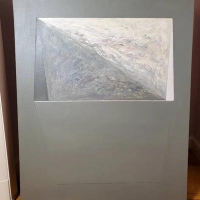 Rod MacKillop Original Abstract Optical Illusion Painting