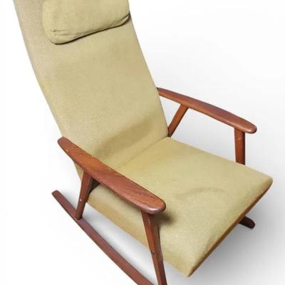 Broderna Johanson Swedish Modern Teak Rocking Chair