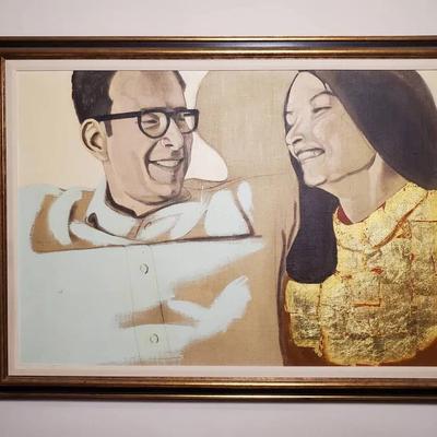 Rod MacKillop Original Figurative Painting - Acrylic On Canvas, Framed