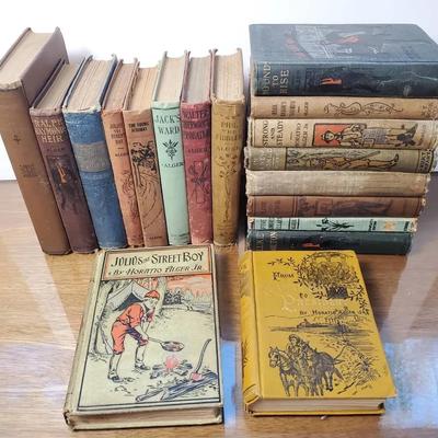 Vintage Horatio Alger Jr. Juvenile Adventure Novels - 18 Books - Lot 2