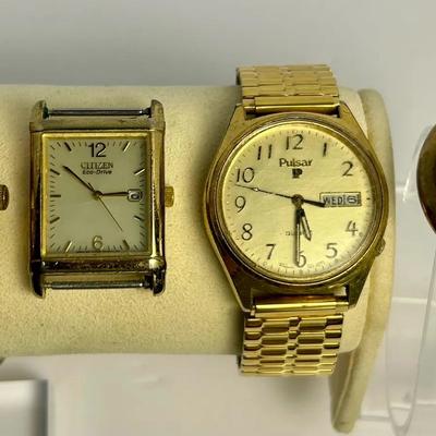 Vintage Men’s Watches - Citizen, Timex, & Pulsar