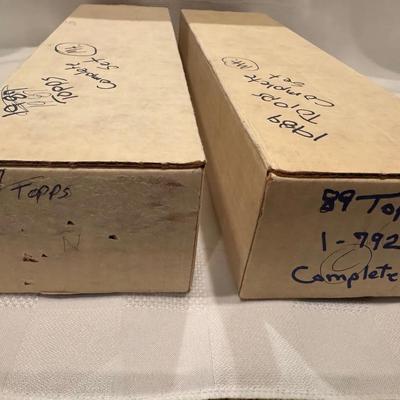 1987 and 1989 Topps Baseball Complete Sets. Hand Pulled.