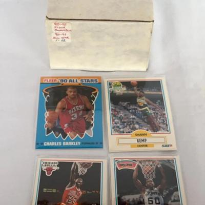 1990-91 Fleer Basketball Complete Set / 90-91 All Star 1-12 Michael Jordans!