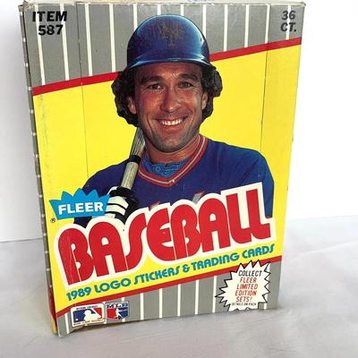 1989 Fleer Baseball Wax Box - Ken Griffey Jr Rookie and Billy Ripken Error