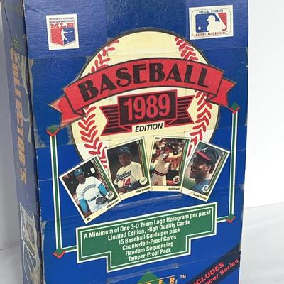 1989 Upper Deck Baseball Cards High Series Wax Box - Look for Ken Griffey Jr Rookie #1