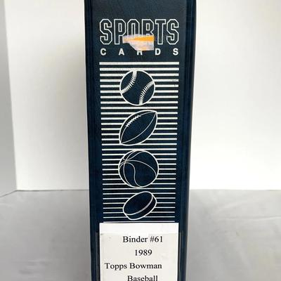 1989 Bowman Baseball Complete Set in Binder - Ken Griffey Jr Rookie