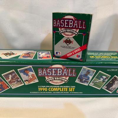 1990 Upper Deck Complete Baseball Set Plus High Number Series Set.