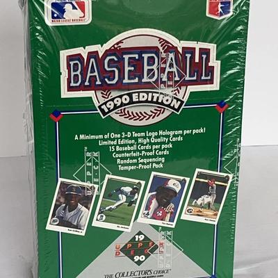 1990 Upper Deck Baseball Cards Factory Sealed Wax Box