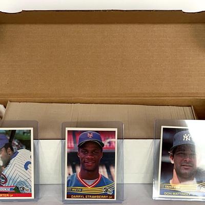 1984 Donruss Complete Set Featuring Joe Carter, Darryl Strawberry, Don Mattingly (rookie)