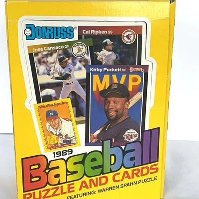 1989 Donruss Baseball Wax Box - Look for Ken Griffey Jr and Randy Johnson Rookies 36 unopened packs