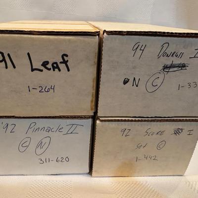 4 Set of Baseball Cards  92 Pinnacle II, 94 Donruss, 91 Leaf I, 92 Score, 94 Donruss  NM