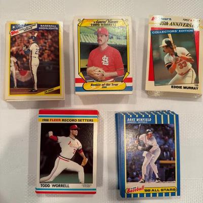 Five Mini Baseball Card Sets From 1987 & 1988. Loaded with stars  See Description    
