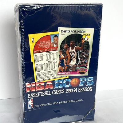 1990-91 NBA Hoops Factory Sealed Wax Box - Michael Jordan