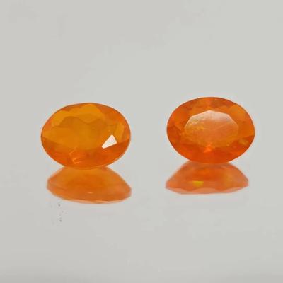 1.3ctw Natural Orange Opal Oval Cut