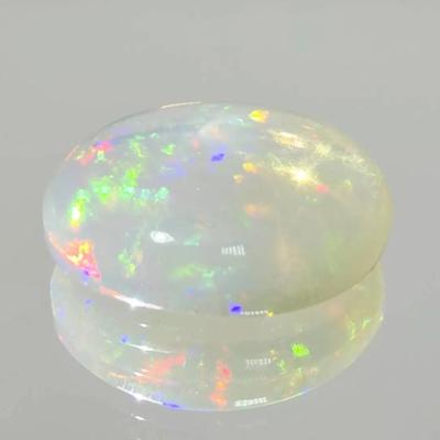 12.5ct Natural Unheated Fire Opal Oval Rainbow Luster 