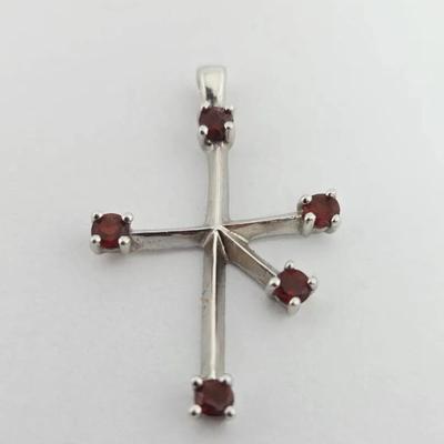.25ctw Garnet Sterling Silver Southern Cross
